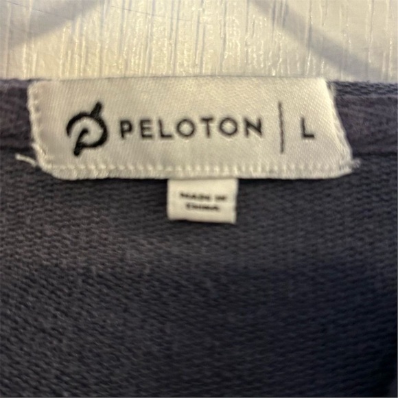 Peloton Women's Large 1/4 Zip Hoodie Multicolor Activewear Grey Purple - Picture 6 of 12